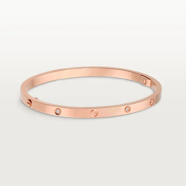 Vòng Đeo Tay Jewery Luxury Love Bracelet 6 Diamonds Màu Vàng Hồng