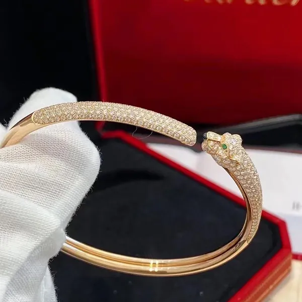 Vòng Đeo Tay Jewery Luxury Panthère De Bracelet Màu Vàng Gold Size 15 - Trang sức - Vua Hàng Hiệu