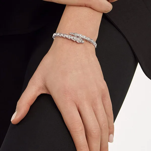 Vòng Đeo Tay Nữ Jewery Luxury Serpenti Viper Bracelet Màu Bạc - Trang sức - Vua Hàng Hiệu