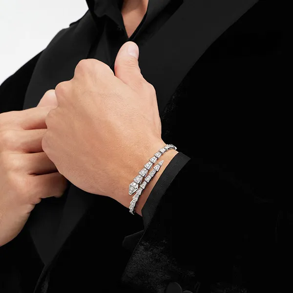 Vòng Đeo Tay Nữ Jewery Luxury Serpenti Viper Bracelet Màu Bạc - Trang sức - Vua Hàng Hiệu