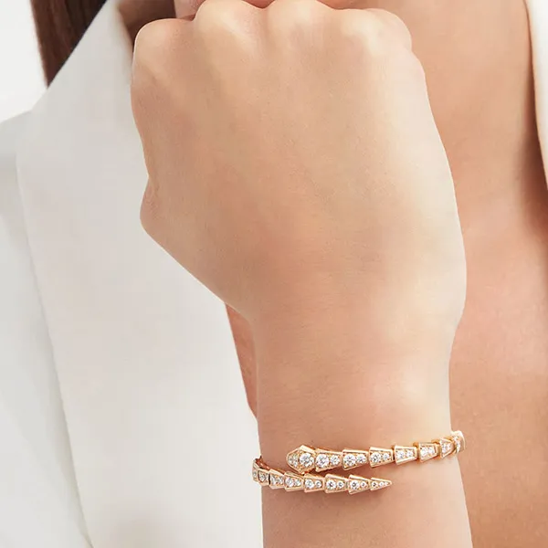 Vòng Đeo Tay Nữ Jewery Luxury Serpenti Viper Bracelet Màu Vàng Hồng - Trang sức - Vua Hàng Hiệu
