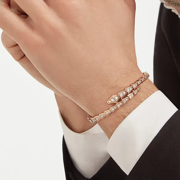 Vòng Đeo Tay Nữ Jewery Luxury Serpenti Viper Bracelet Màu Vàng Hồng - Trang sức - Vua Hàng Hiệu