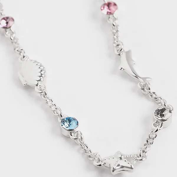 Vòng Đeo Tay Nữ Charles & Keith CNK Oceana Crystal Bracelet Silver CK5-12120398 Màu Bạc