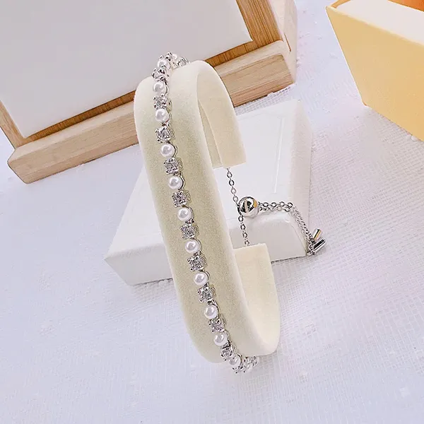 Vòng Đeo Tay Nữ Swarovski Matrix Pearl Bracelet 5701605 Màu Bạc Trắng
