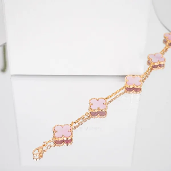 Vòng Đeo Tay Nữ Jewery Luxury Pink Multifaceted Bracelet 18K Rose Gold Màu Vàng Hồng - Trang sức - Vua Hàng Hiệu