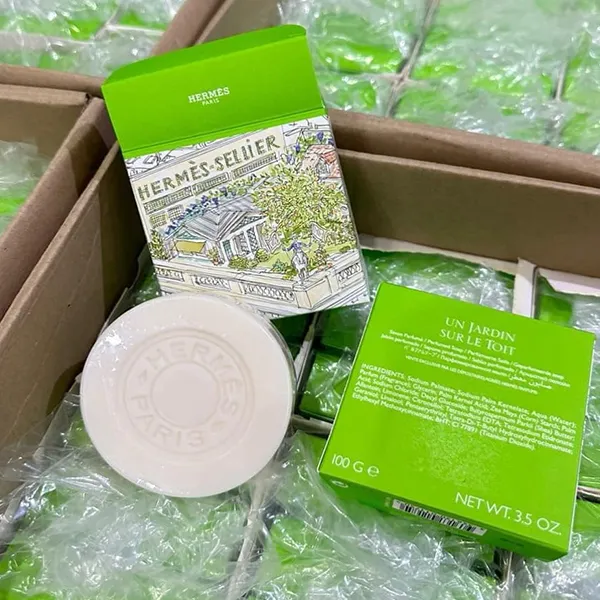 Xà Phòng Hermès Un Jardin Sur Le Toit Perfumed Soap 100g - Mỹ phẩm - Vua Hàng Hiệu