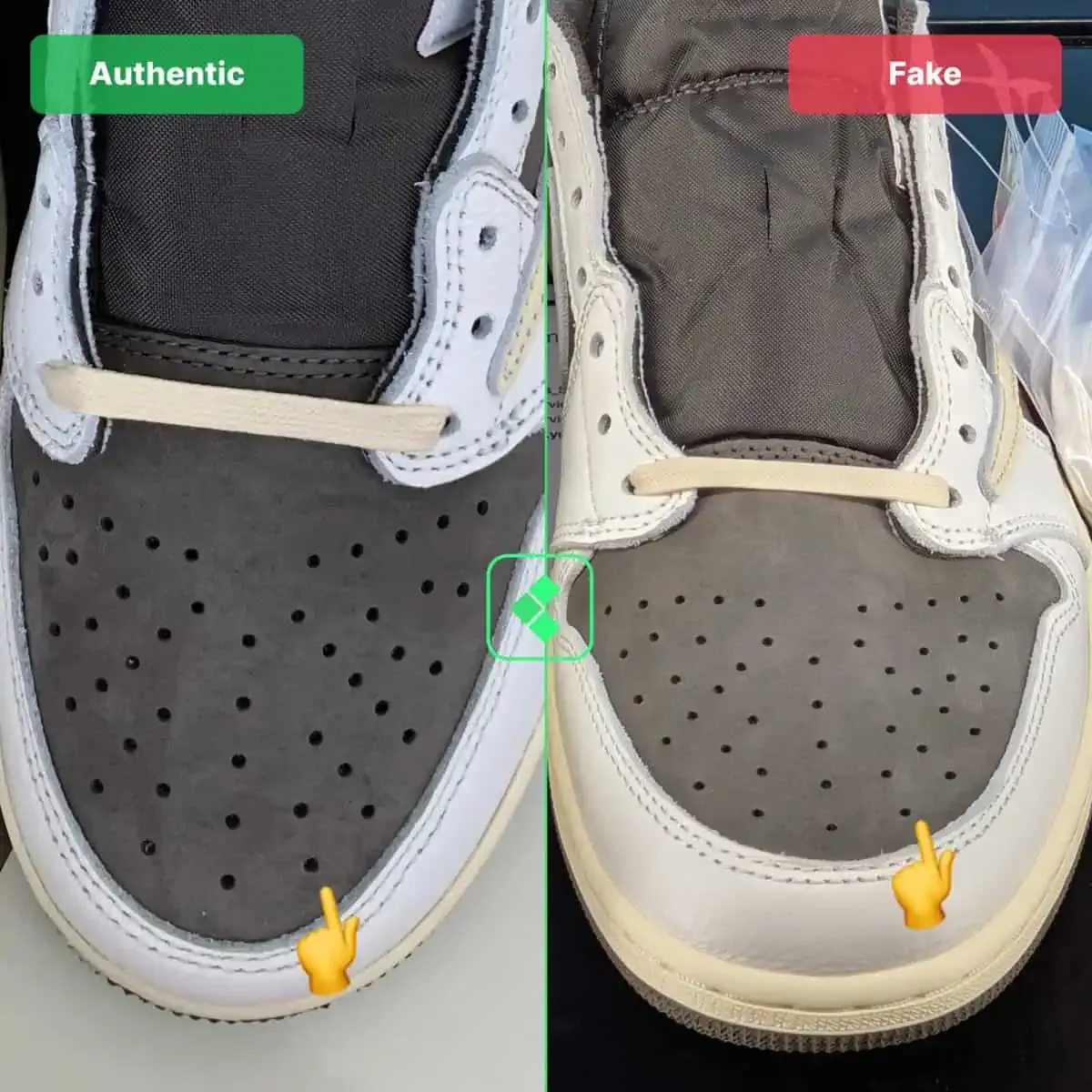 Giày Thể Thao Nike Travis Scott X Air Jordan 1 Low OG Reverse Mocha Phối Màu - Giày - Vua Hàng Hiệu