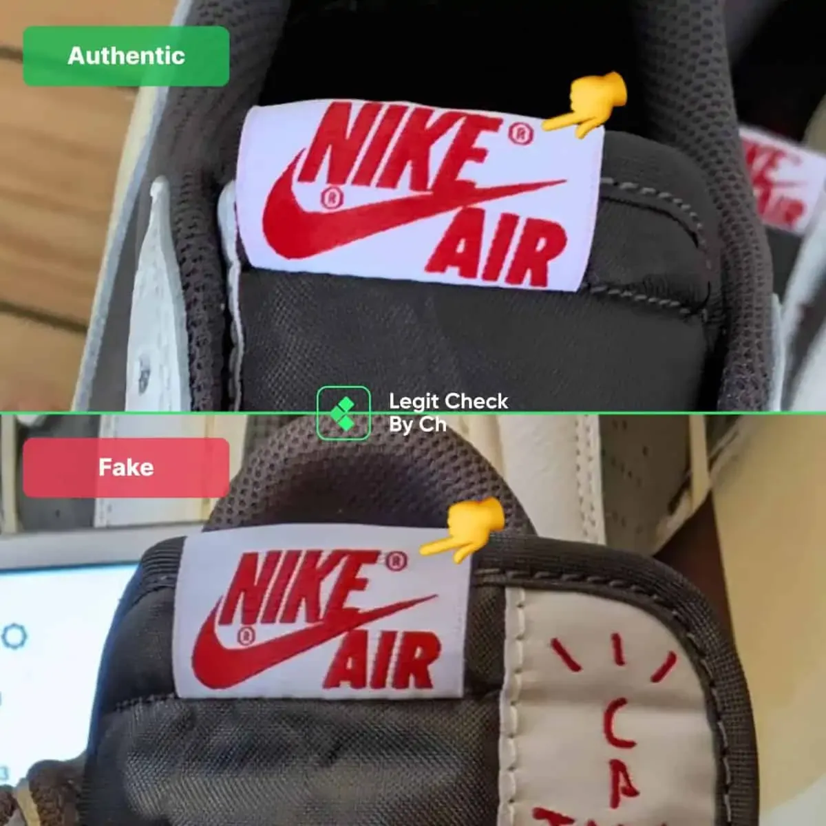 Giày Thể Thao Nike Travis Scott X Air Jordan 1 Low OG Reverse Mocha Phối Màu - Giày - Vua Hàng Hiệu