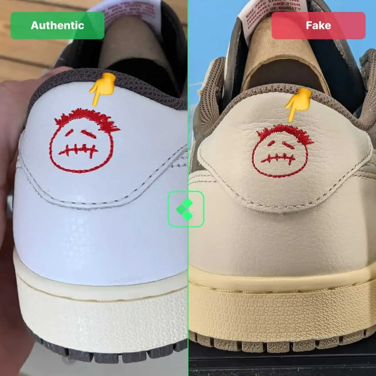 Giày Thể Thao Nike Travis Scott X Air Jordan 1 Low OG Reverse Mocha Phối Màu - Giày - Vua Hàng Hiệu