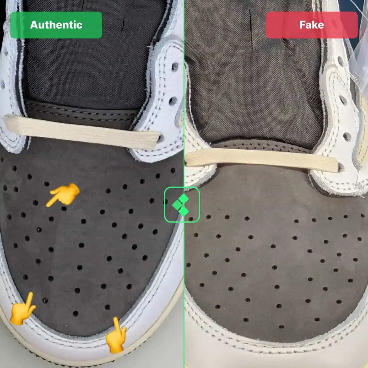 Giày Thể Thao Nike Travis Scott X Air Jordan 1 Low OG Reverse Mocha Phối Màu - Giày - Vua Hàng Hiệu