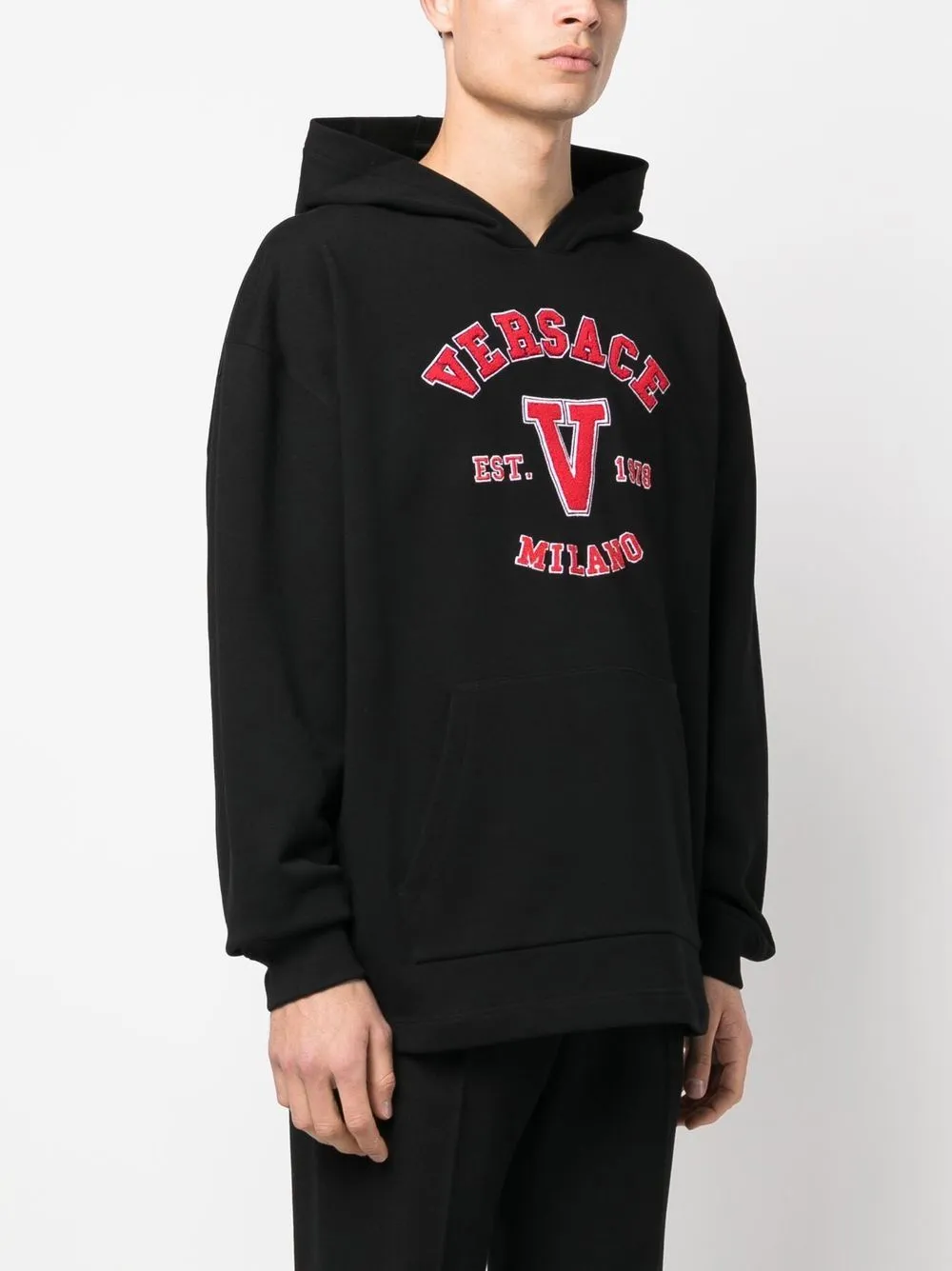 Áo Hoodie Versace Logo Patch