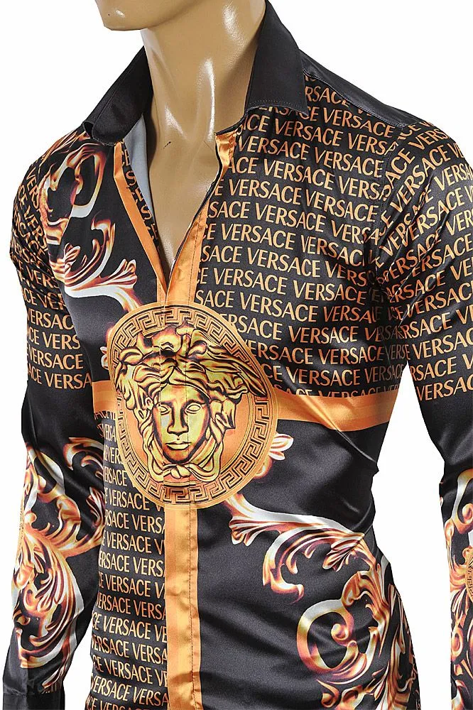 Áo Sơ Mi Versace Medusa Black