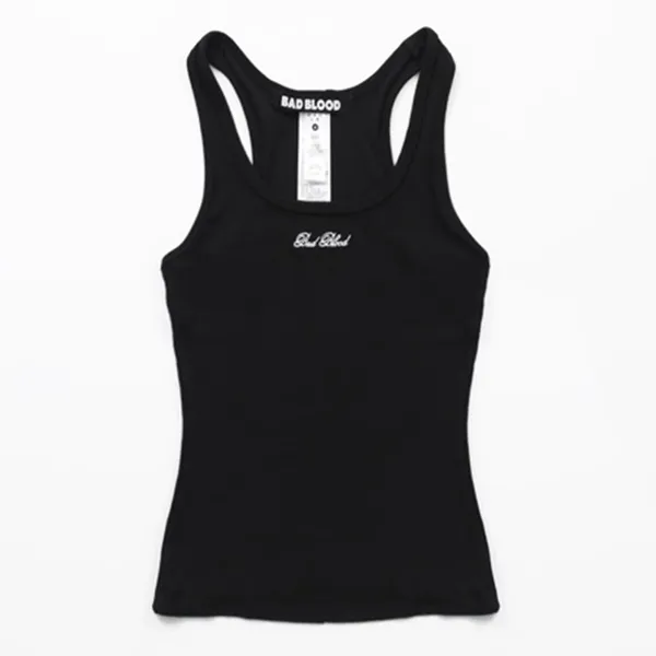 Áo Ba Lỗ Badblood Classic Logo Basic Tank Black Màu Đen Size S
