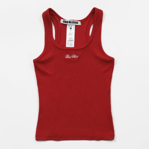 Áo Ba Lỗ Badblood Classic Logo Basic Tank Red Màu Đỏ Size S - Thời trang - Vua Hàng Hiệu