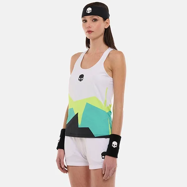 Áo Ba Lỗ Nữ Pickleball Hydrogen Mountains Tech Tank Top DK1005-L97 Màu Trắng Size M