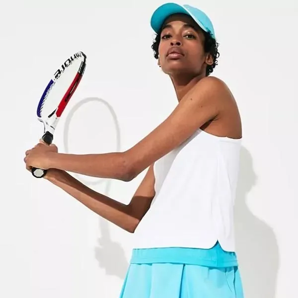 Áo Ba Lỗ Nữ Pickleball Lacoste Sport Roland Garros Technical Tank Top TF3715 Màu Trắng Size 36 - Pickleball - Vua Hàng Hiệu