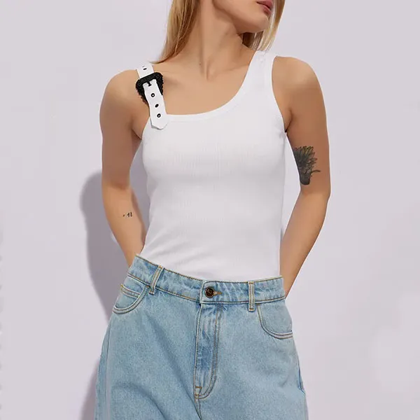 Áo Ba Lỗ Nữ Versace Jeans Couture 76HAM625 J0004 003 Màu Trắng Size 38 - Thời trang - Vua Hàng Hiệu