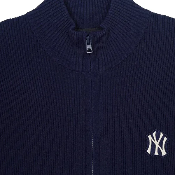 Áo Cardigan Nữ MLB Rib Zip Up New York Yankees 3FKCV0444-50NYS Màu Xanh Navy Size S - Thời trang - Vua Hàng Hiệu