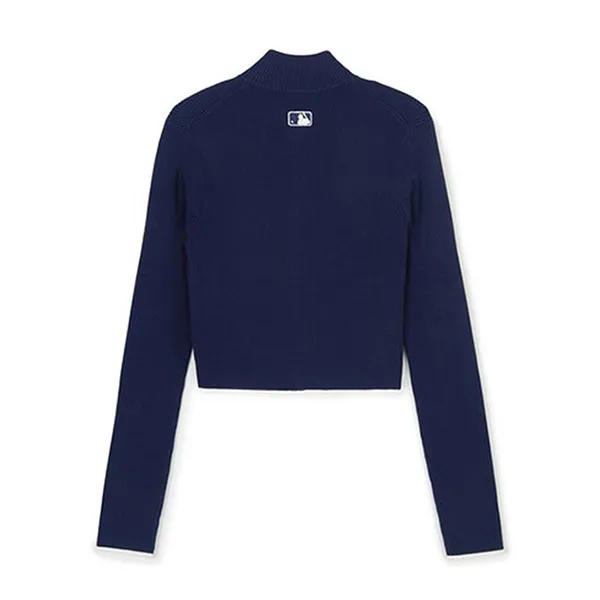 Áo Cardigan Nữ MLB Rib Zip Up New York Yankees 3FKCV0444-50NYS Màu Xanh Navy Size S - Thời trang - Vua Hàng Hiệu