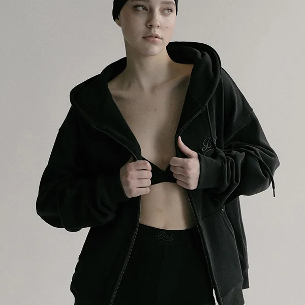Áo Hoodie Badblood Beyond Soft Zip Up Hoodie Black Màu Đen Size S