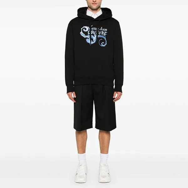 Áo Hoodie Nam Versace Jeans Couture Regular Fit 77GAIC00 CF02C 899 Màu Đen Size XS