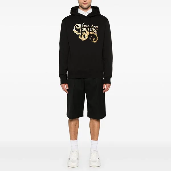 Áo Hoodie Nam Versace Jeans Couture Regular Fit 77GAIC00 CF02C G89 Màu Đen Size S - Thời trang - Vua Hàng Hiệu