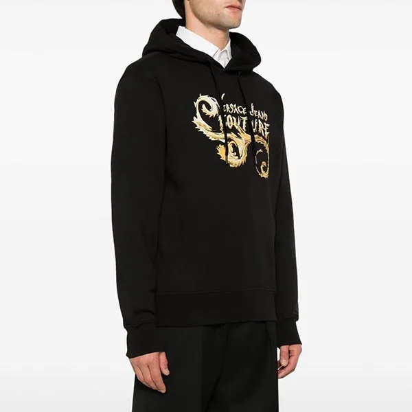 Áo Hoodie Nam Versace Jeans Couture Regular Fit 77GAIC00 CF02C G89 Màu Đen Size S - Thời trang - Vua Hàng Hiệu