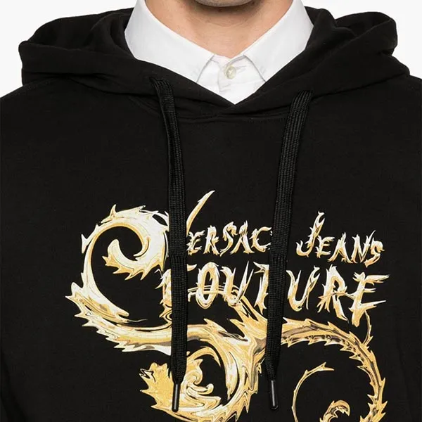 Áo Hoodie Nam Versace Jeans Couture Regular Fit 77GAIC00 CF02C G89 Màu Đen Size S - Thời trang - Vua Hàng Hiệu
