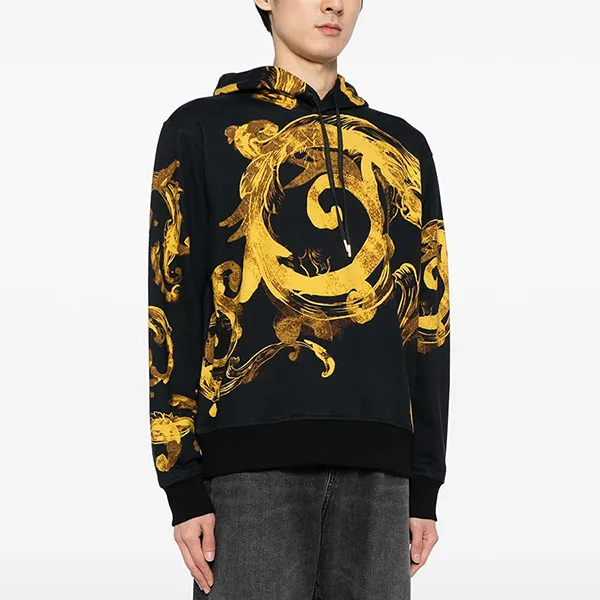 Áo Hoodie Nam Versace Jeans Couture Sweatshirt 76GAI3HW FS131 G89 Màu Đen - Vàng Size XL - Thời trang - Vua Hàng Hiệu