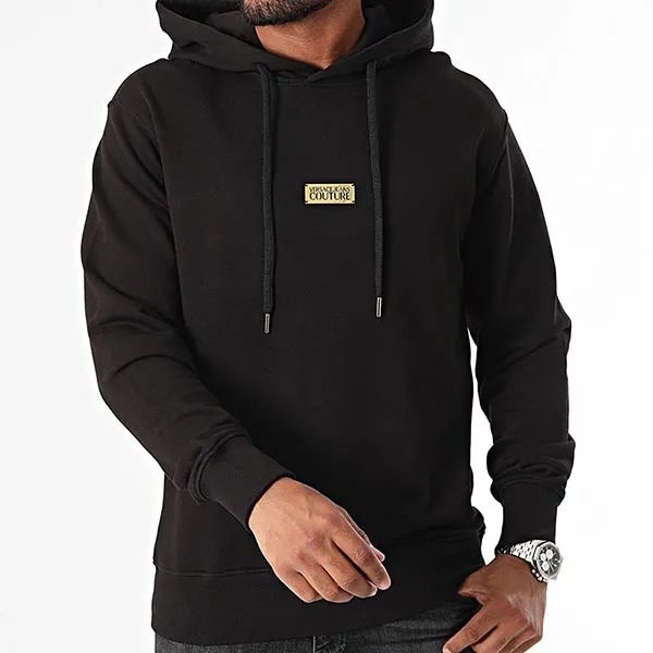 Áo Hoodie Nam Versace Jeans Couture With Logo Regular Fit 77GAIT08 CF00T 899 Màu Đen Size XS