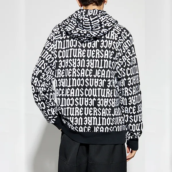 Áo Hoodie Nam Versace Jeans Couture With Logo Sweatshirt 77GAI331 FS157 Màu Đen Trắng Size S - Thời trang - Vua Hàng Hiệu