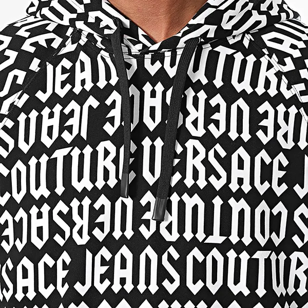 Áo Hoodie Nam Versace Jeans Couture With Logo Sweatshirt 77GAI331 FS157 Màu Đen Trắng Size S - Thời trang - Vua Hàng Hiệu