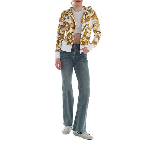 Áo Hoodie Nữ Versace Jeans Couture Sweatshirt 76HAI306 FS127 G03 Màu Trắng/Vàng Size XS - Thời trang - Vua Hàng Hiệu