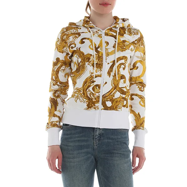 Áo Hoodie Nữ Versace Jeans Couture Sweatshirt 76HAI306 FS127 G03 Màu Trắng/Vàng Size XS - Thời trang - Vua Hàng Hiệu