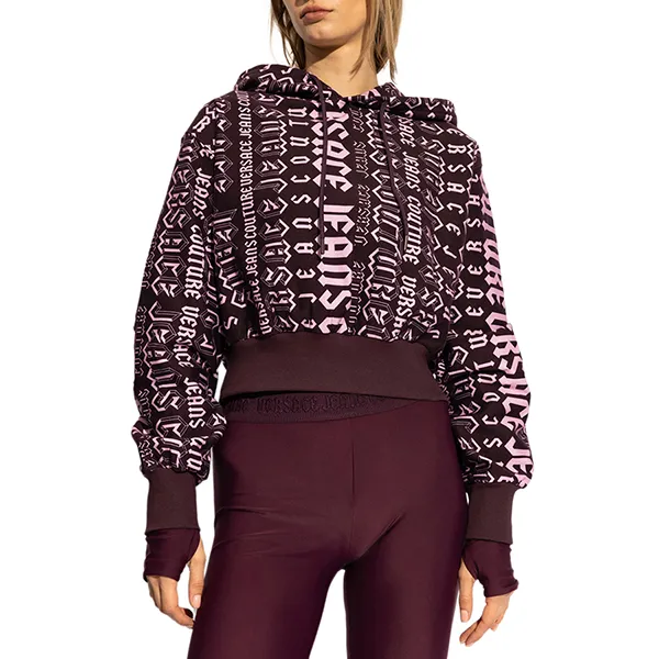Áo Hoodie Nữ Versace Jeans Couture Purple 77HAI314 FS172 R06 Màu Tím Size 2XS - Thời trang - Vua Hàng Hiệu