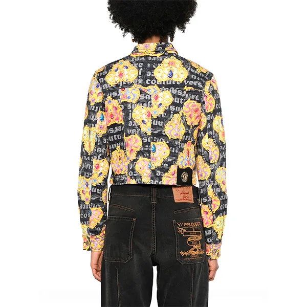 Áo Khoác Bò Nữ Versace Jeans Couture Heart Couture-Print Denim Jacket 76HAS453 ES105L54 G89 Phối Màu Size 38 - Thời trang - Vua Hàng Hiệu