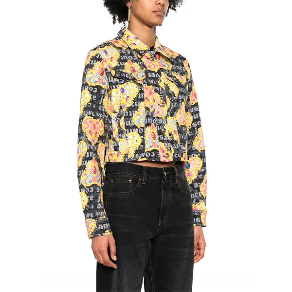 Áo Khoác Bò Nữ Versace Jeans Couture Heart Couture-Print Denim Jacket 76HAS453 ES105L54 G89 Phối Màu Size 38 - Thời trang - Vua Hàng Hiệu
