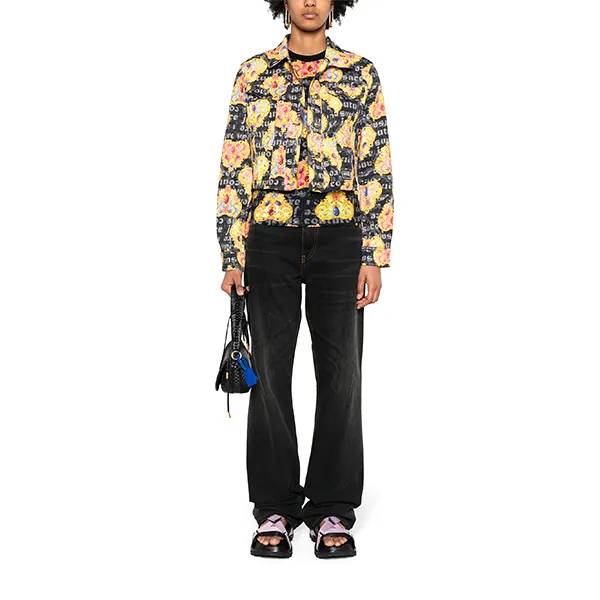 Áo Khoác Bò Nữ Versace Jeans Couture Heart Couture-Print Denim Jacket 76HAS453 ES105L54 G89 Phối Màu Size 38 - Thời trang - Vua Hàng Hiệu