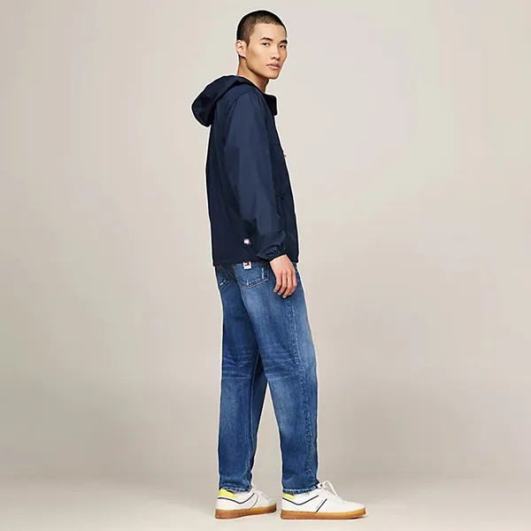 Áo Khoác Gió Nam Tommy Hilfiger Men's Chicago Jacket DM0DM20204_BLC1G Màu Xanh Navy Size S - Thời trang - Vua Hàng Hiệu