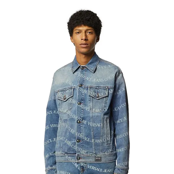 Áo Khoác Jean Nam Versace Denim Jacket 76GAS400 DW009L29 904 Màu Xanh Nhạt Size 44 - Thời trang - Vua Hàng Hiệu