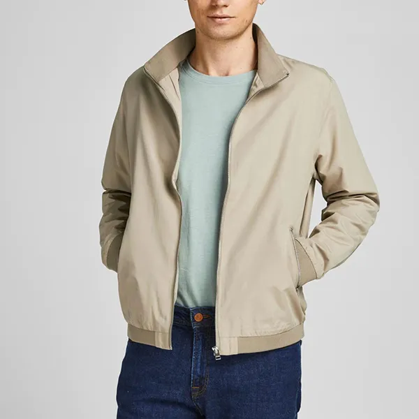 Áo Khoác Nam Jack & Jone Jjerush Bomber Jacket 12204472 Màu Be Size S - Thời trang - Vua Hàng Hiệu