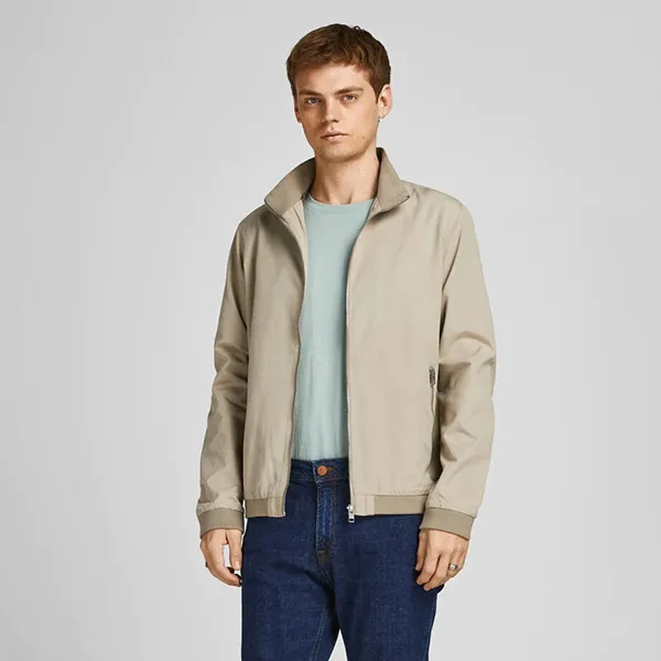 Áo Khoác Nam Jack & Jone Jjerush Bomber Jacket 12204472 Màu Be Size S - Thời trang - Vua Hàng Hiệu