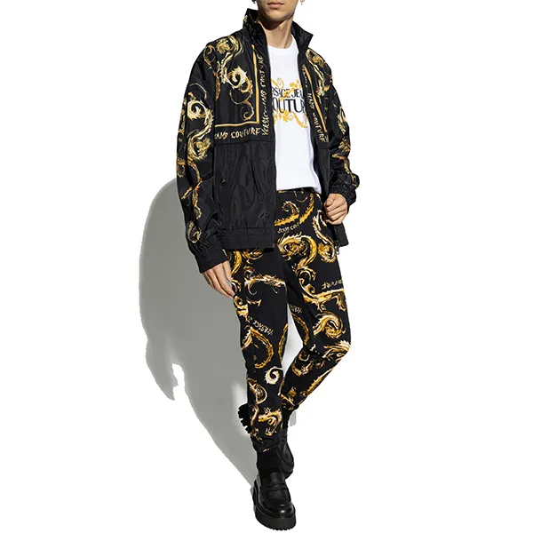 Áo Khoác Nam Versace Jeans Couture Black Jacket With Logo 77GASD07 CQD54 G89 Màu Đen Vàng Size 46 - Thời trang - Vua Hàng Hiệu