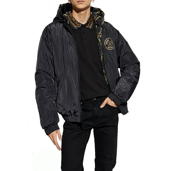 Áo Khoác Nam Versace Jeans Couture Black Reversible Jacket 77GAUD17 CQD56 G89 Màu Đen Vàng Size 46 - Thời trang - Vua Hàng Hiệu