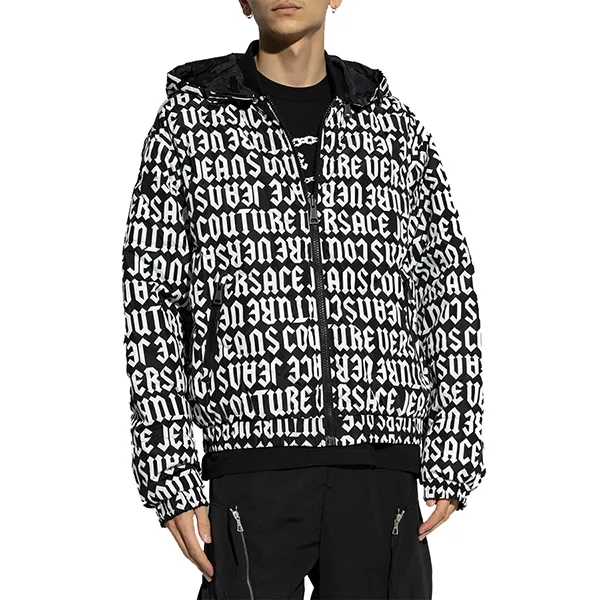 Áo Khoác Nam Versace Jeans Couture Black Reversible Jacket With Logo 77GAUD16 CQD53 L01 Màu Đen Trắng Size 44 - Thời trang - Vua Hàng Hiệu