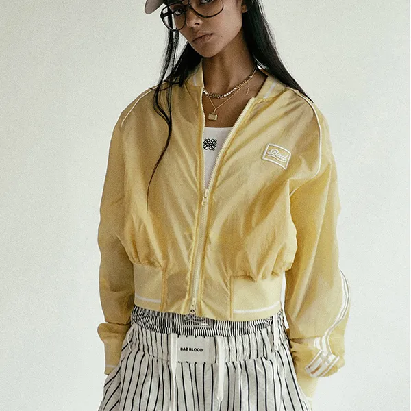 Áo Khoác Nữ Badblood Billy SS Track Jacket Lemon Yellow W-JKT24-018 Màu Vàng Size S - Thời trang - Vua Hàng Hiệu