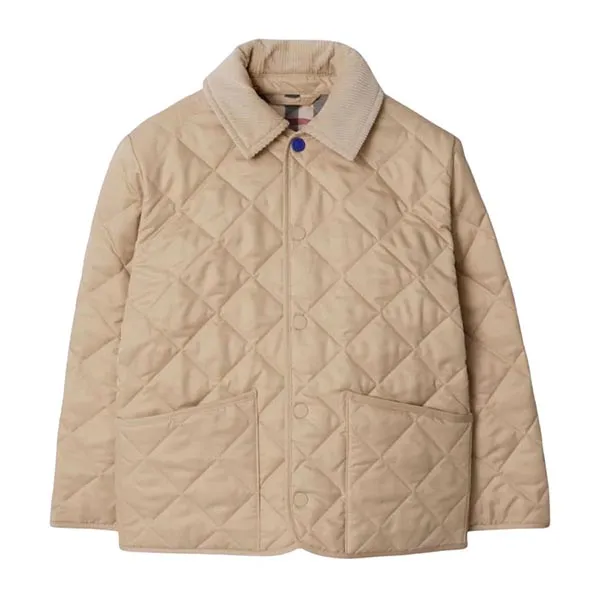Áo Khoác Nữ Burberry In Beige8092457 1003 Màu Be Size 14Y