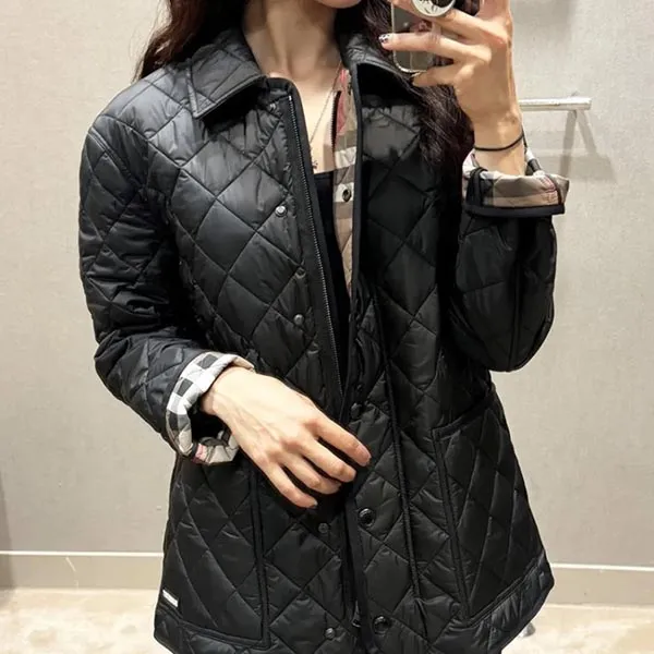 Áo Khoác Nữ Burberry In Black 80841941 Màu Đen Size S - Thời trang - Vua Hàng Hiệu