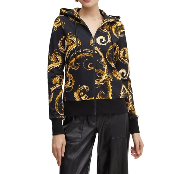 Áo Khoác Nữ Versace Couture Dames Vest Zwart 77HAI306 FS171 G89 Màu Đen Họa Tiết Size XS