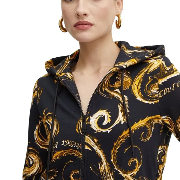 Áo Khoác Nữ Versace Couture Dames Vest Zwart 77HAI306 FS171 G89 Màu Đen Họa Tiết Size XS